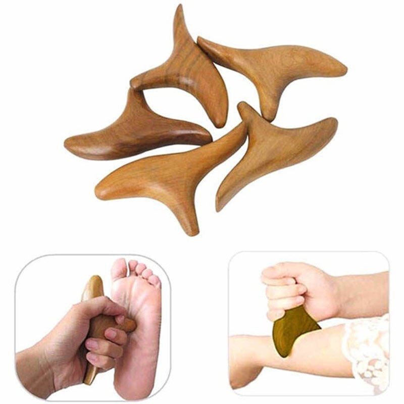 Dụng cụ bấm huyệt bằng gỗ nhỏ gọn, tiện lợi