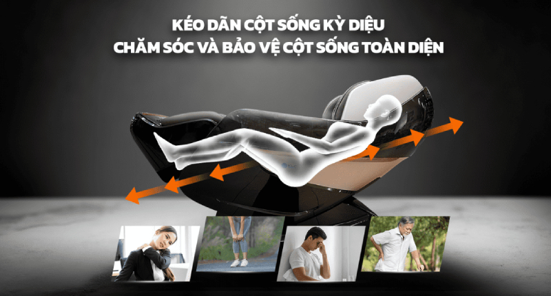 Top 5 ghế massage kéo giãn cột sống giá tốt nhất tại Fuji