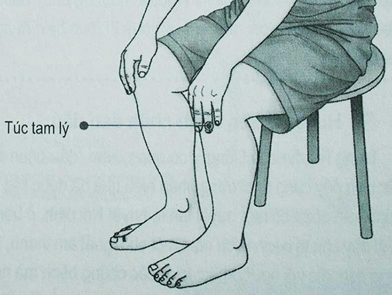 Cách massage tay bị tê Túc Tam Lý
