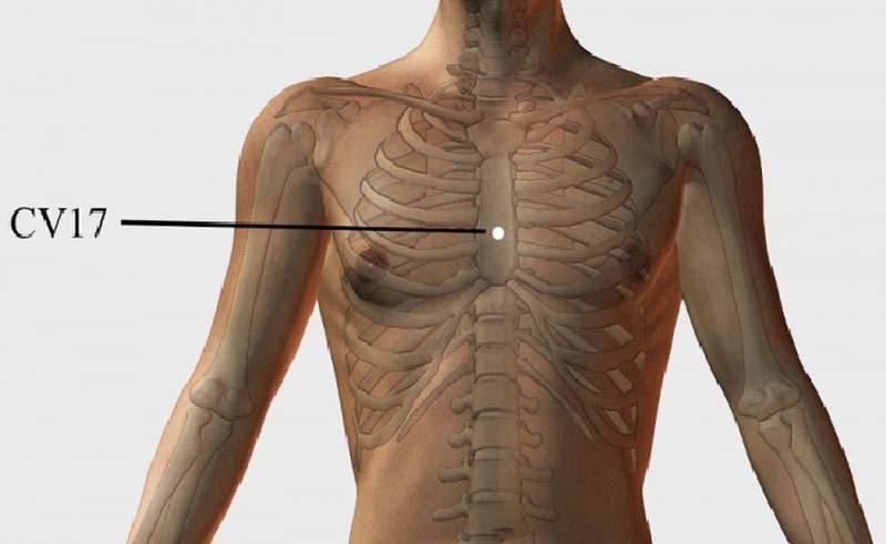 Lựa chọn một trong 3 cách để xác định vị trí huyệt Đản Trung