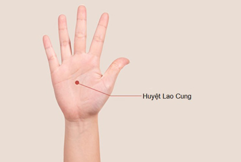 Huyệt Lao Cung: Vị trí, công dụng và cách bấm huyệt