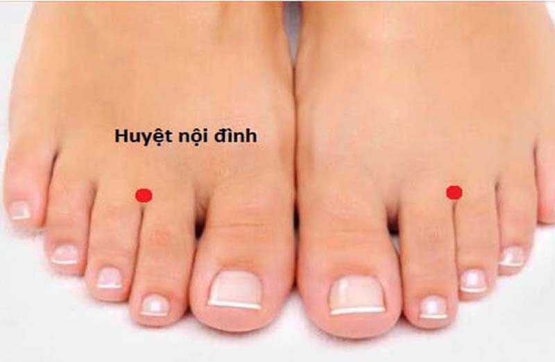Huyệt Nội Đình: Vị trí, tác dụng và cách khai thông